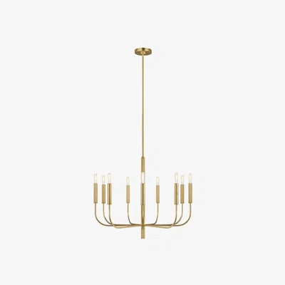 Olivia's Elstead Brianna 9 Light Chandelier Burnished Brass