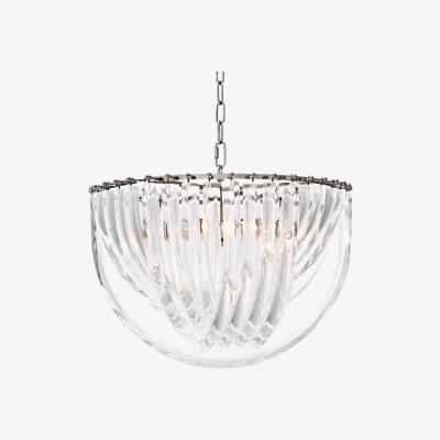 Olivia's Eichholtz Murano Chandelier Nickel Finish