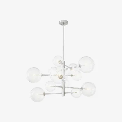 Olivia's Eichholtz Argento Chandelier in Nickel Finish