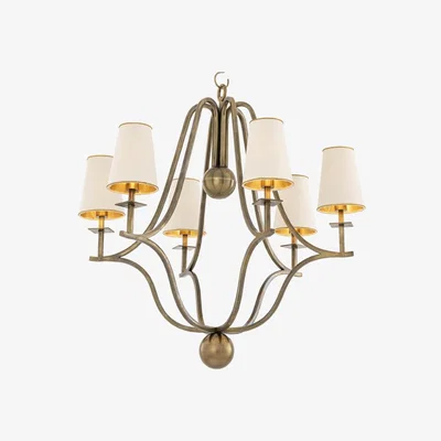 Olivia's Eichholtz Valentina Chandelier Brass