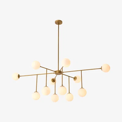Olivia's Eichholtz Aram Chandelier in Antique Brass Finish