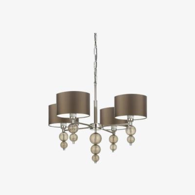 Olivia's Heathfield and co Alette Nickel Smoke Chandelier