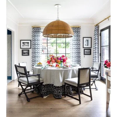 Olivia's Hudson Valley Lighting Carayes Rattan And Stainless Steel 3lt Chandelier