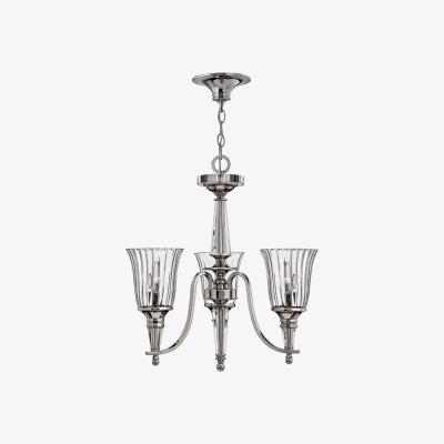 Olivia's Elstead Chandon 3 Light Chandelier Sterling