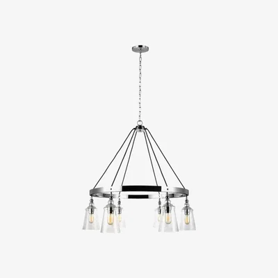 Olivia's Quintessentiale Loras Chrome 6 Light Chandelier