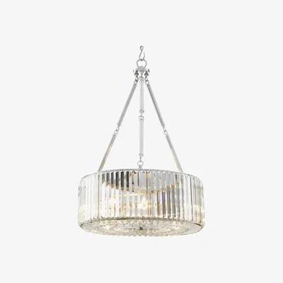 Olivia's Eichholtz infinity Chandelier in Nickel Finish