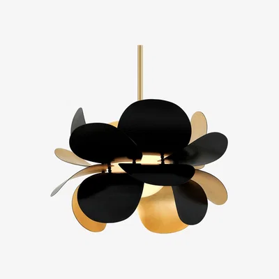 Olivia's Hudson Valley Lighting Ginger Black Base And Opal White Shade Chandelier