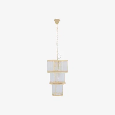 Olivia's Olivia's Salsa 3 Tier Drum Chandelier Gold Finish