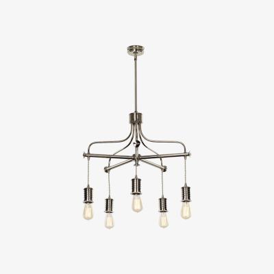 Olivia's Elstead Douille 5 Light Chandelier Polished Nickel