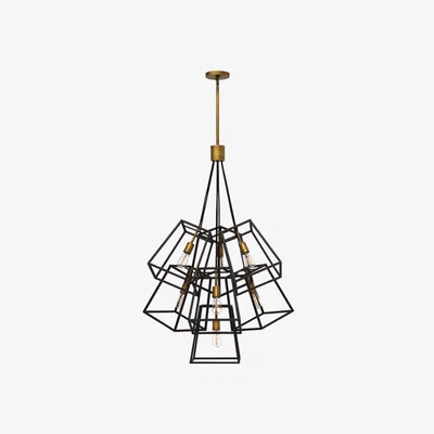Olivia's Elstead Fu Lighton 7 Light Chandelier Bronze