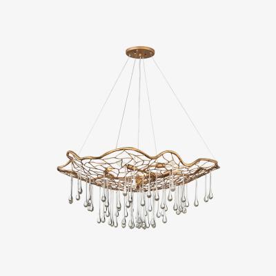 Olivia's Quintessentiale Laguna Burnished Gold 6 Light Chandelier