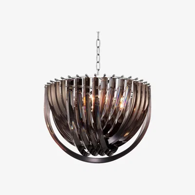 Olivia's Eichholtz Murano Chandelier Smoke