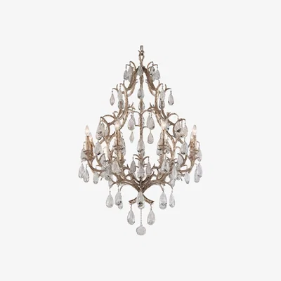 Olivia's Hudson Valley Lighting Amadeus Hand-Worked Iron 8lt Chandelier