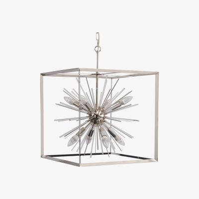 Olivia's Libra Large Starburst Chandelier Silver