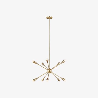 Olivia's Elstead Jax 10 Light Chandelier Burnished Brass
