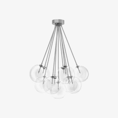 Olivia's Eichholtz Molecule Chandelier Nickel Finish