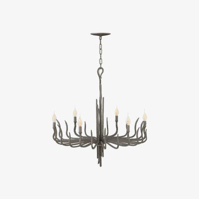 Olivia's Elstead Spyre 6 Light Chandelier Metallic Matte Bronze