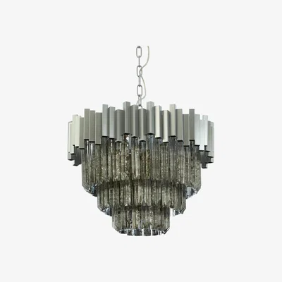 Olivia's Olivia's Penny Nickel, Anique Mirror Chandelier Small