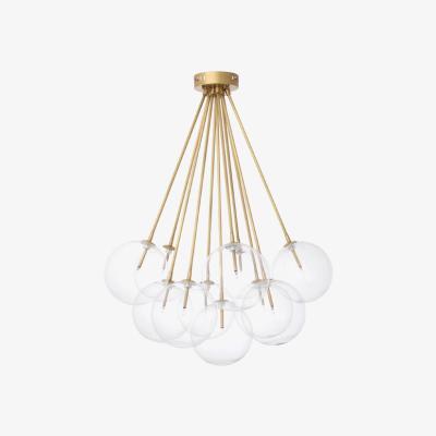 Olivia's Eichholtz Molecule Antique Brass Chandelier