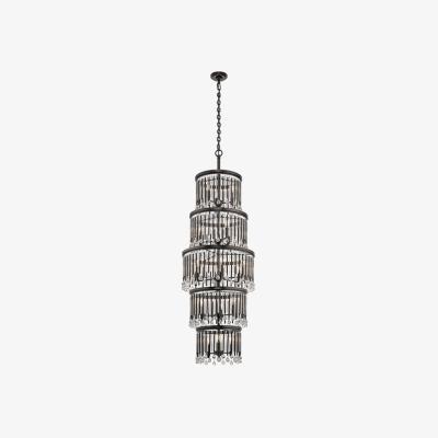 Olivia's Elstead Piper 18 Light Chandelier Espresso