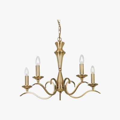Olivia's Gallery Direct Kora 5 Chandelier Antique Brass