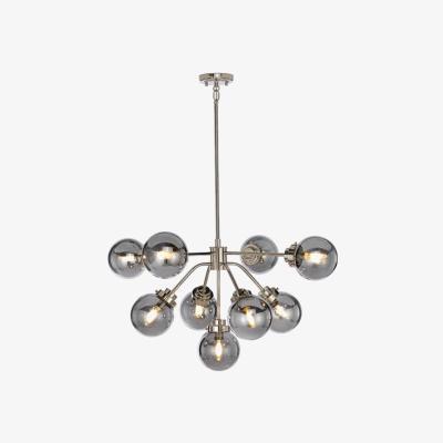 Olivia's Elstead Kula 9 Light Chandelier Polished Nickel