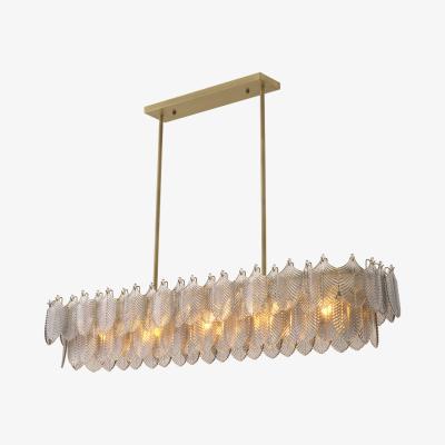 Olivia's Eichholtz Bervier Rectangular Chandelier in Light Antique Brass