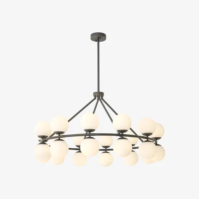 Olivia's Eichholtz Hutchinson Chandelier in Bronze Highlight Finish