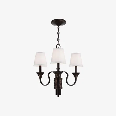 Olivia's Elstead Feiss Arbor Creek 3 Light Chandelier Arbor Bronze