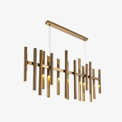 Olivia's RV Astley Flute Brass Long Chandelier