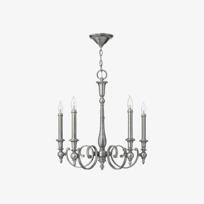 Olivia's Elstead Yorktown 5 Light Chandelier Antique Nickel