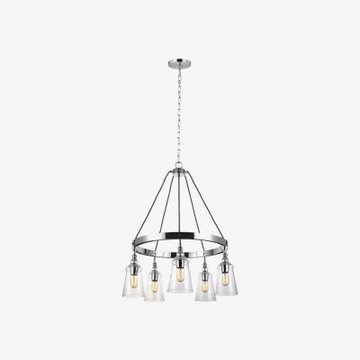 Olivia's Quintessentiale Loras Chrome 5 Light Chandelier