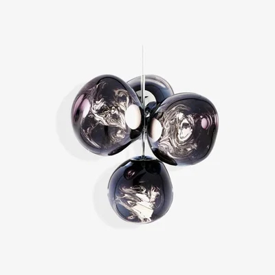 Olivia's Tom Dixon Melt Chandelier in Smoke / Large