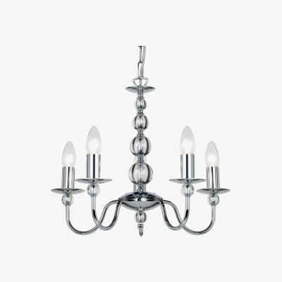 Olivia's Gallery Direct Parkstone Chandelier / Silver / 8