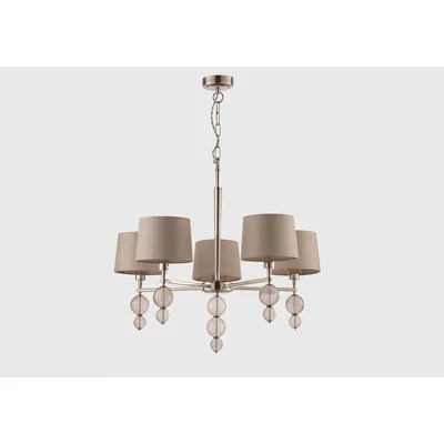 Perch and Parrow Sandy Contemporary Glass and Silk Chandelier