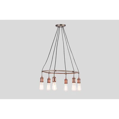 Perch and Parrow Anker Aged Pewter Chandelier