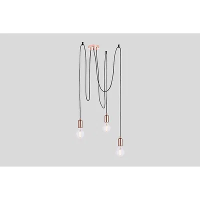 Perch and Parrow Deo 3 Light Mulit-Pendant in Copper