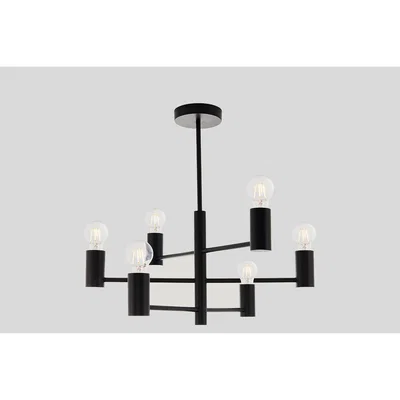 Perch and Parrow Deo Chandelier in Matte Black