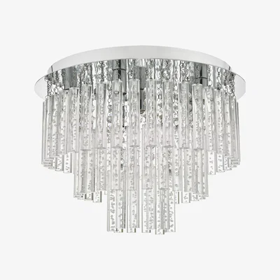 Pagazzi Paulita Crystal 5 Light Semi Flush Ceiling Light