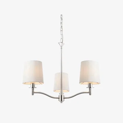 Pagazzi Ortona Nickel 3 Light Chandelier