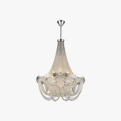 Pagazzi Viola 10 Light Silver Chandelier