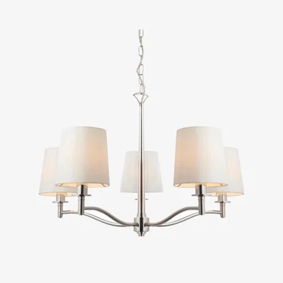 Pagazzi Ortona Nickel 5 Light Chandelier