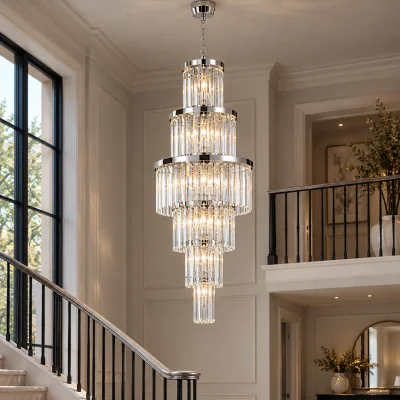 Pagazzi Angel 28 Light Chandelier Crystal and Polished Chrome