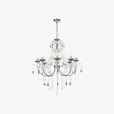 Pagazzi Lilian 8 Light Chandelier Polished Nickel