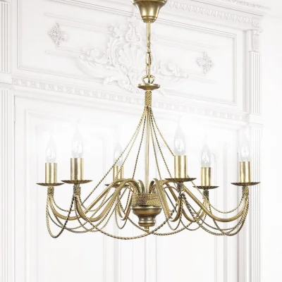 Pagazzi Tori 6 Light Chandelier Gold