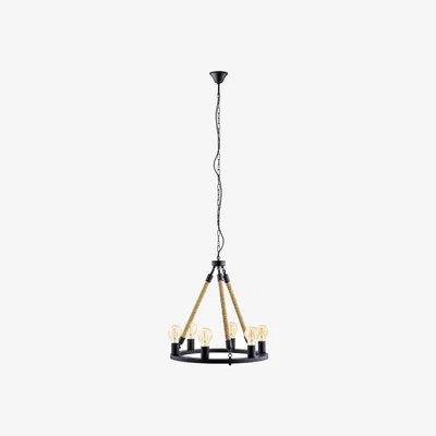Pagazzi Findlay 6 Light Black Ceiling Pendant