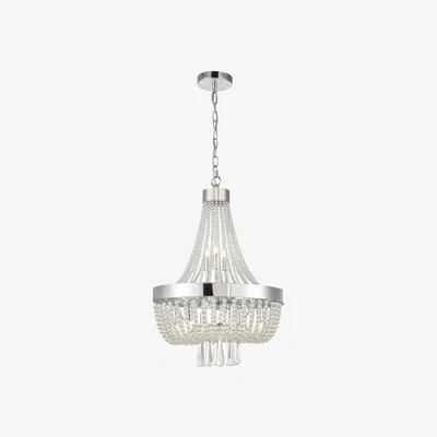Pagazzi Alyssa Polished Chrome & Crystal Chandelier