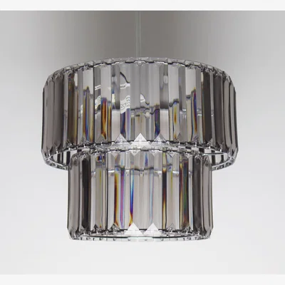 Pagazzi Tier Smoked Glass Shade