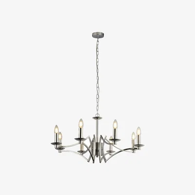 Pagazzi Ascot 8 Light Polished Chrome Chandelier