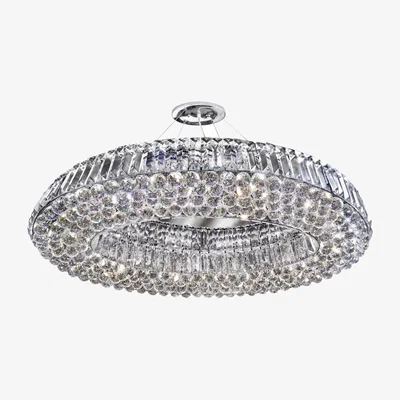 Pagazzi Vesuvius Oval 10 Light Crystal Chandelier